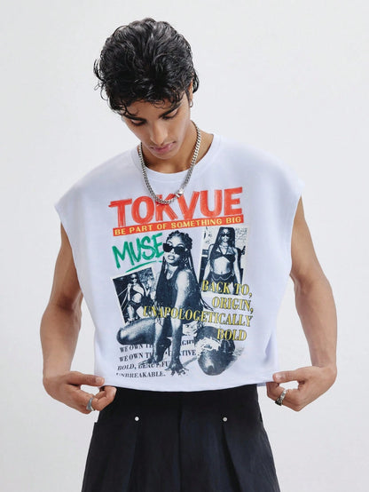 Men's Retro American Sleeveless Tank Top