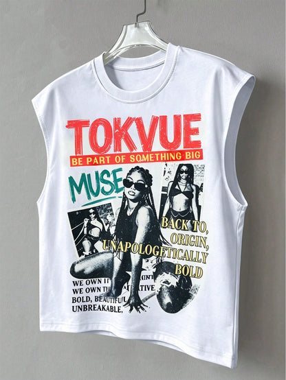 Men's Retro American Sleeveless Tank Top