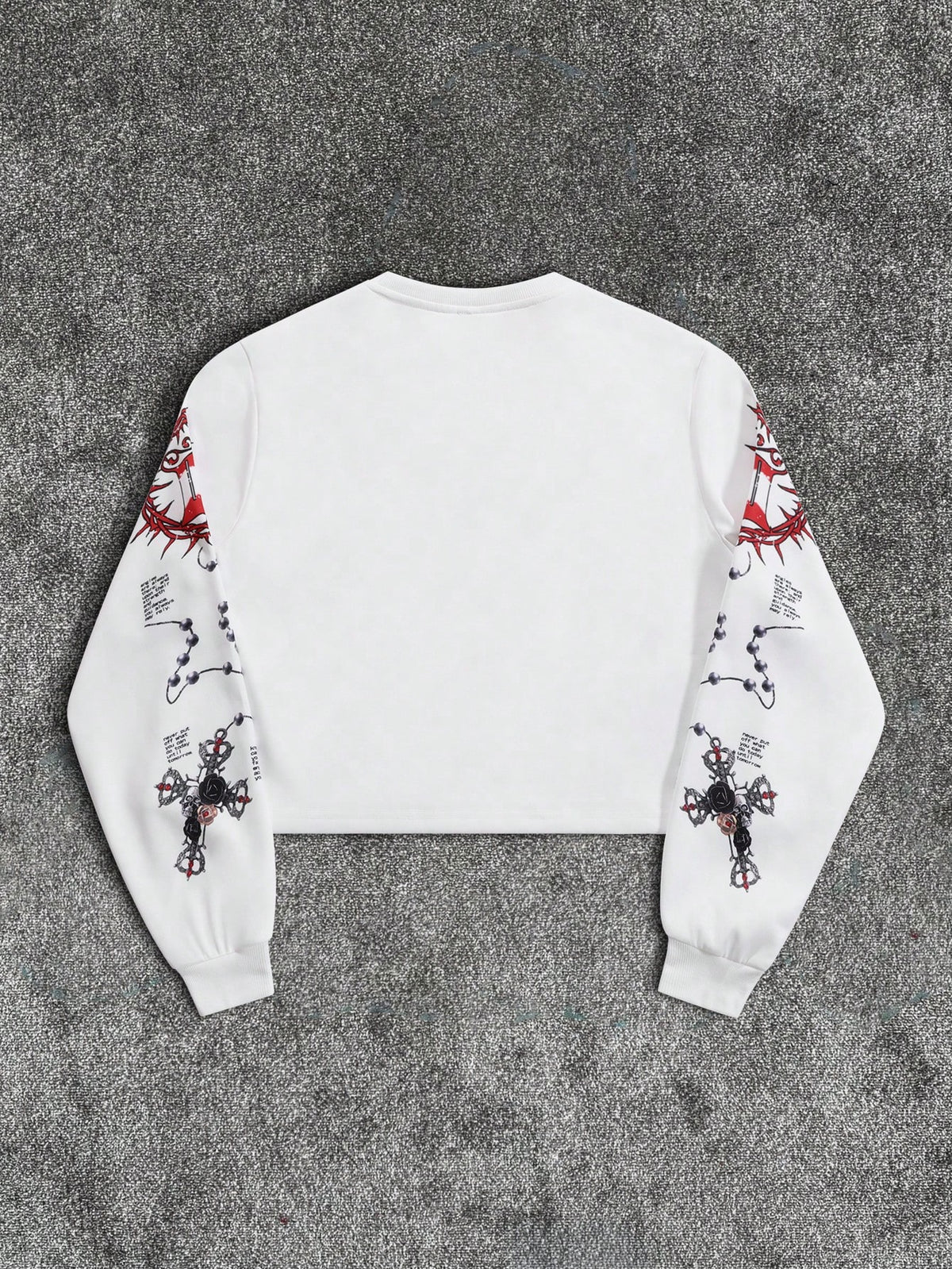 Men's Round Neck Graphic Pullover Sweatshirt