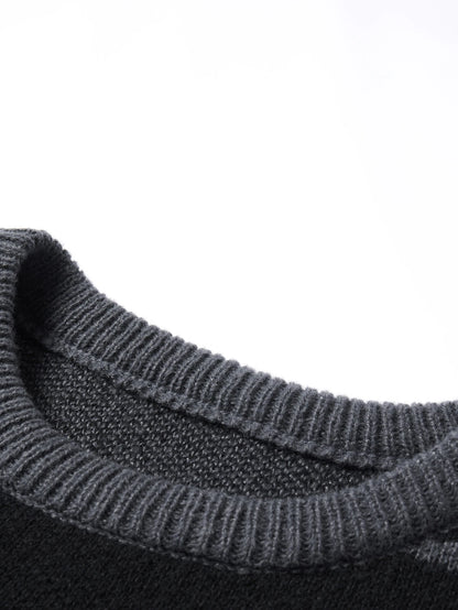 Men's Skull & Ghost Pattern Y2K Sweater