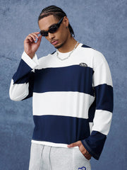 Men's Striped Long Sleeve Casual T-Shirt