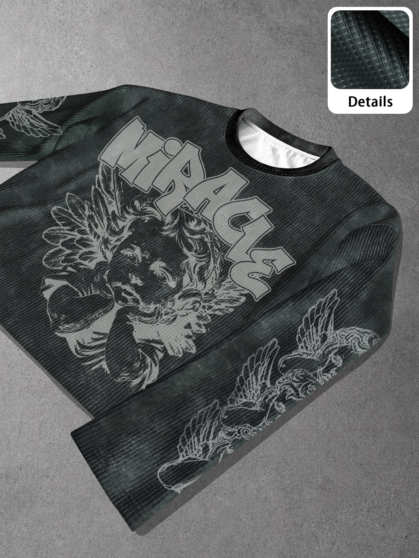 Men's Vintage Distressed Loose Fit Sweatshirt