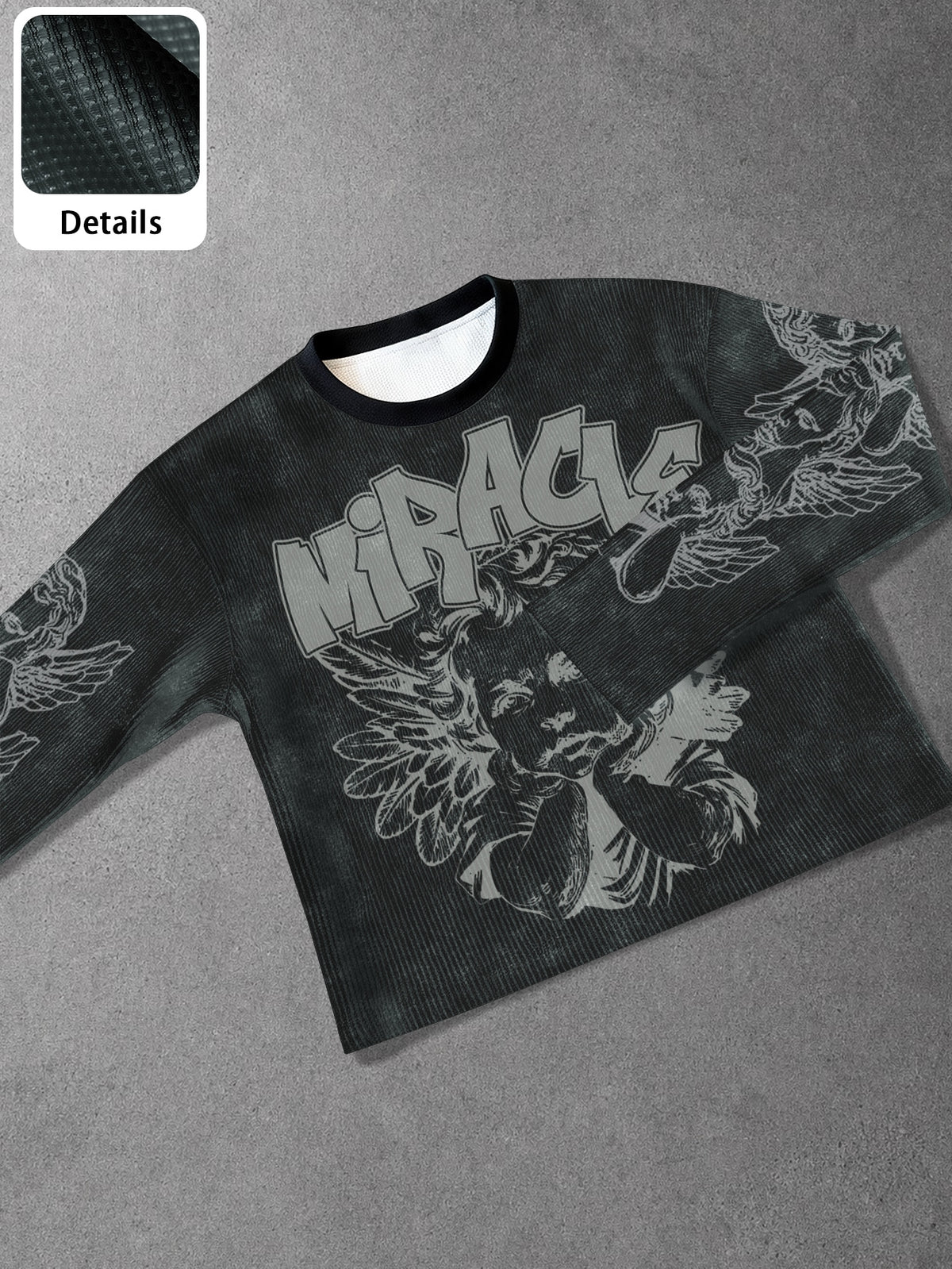 Men's Vintage Distressed Loose Fit Sweatshirt