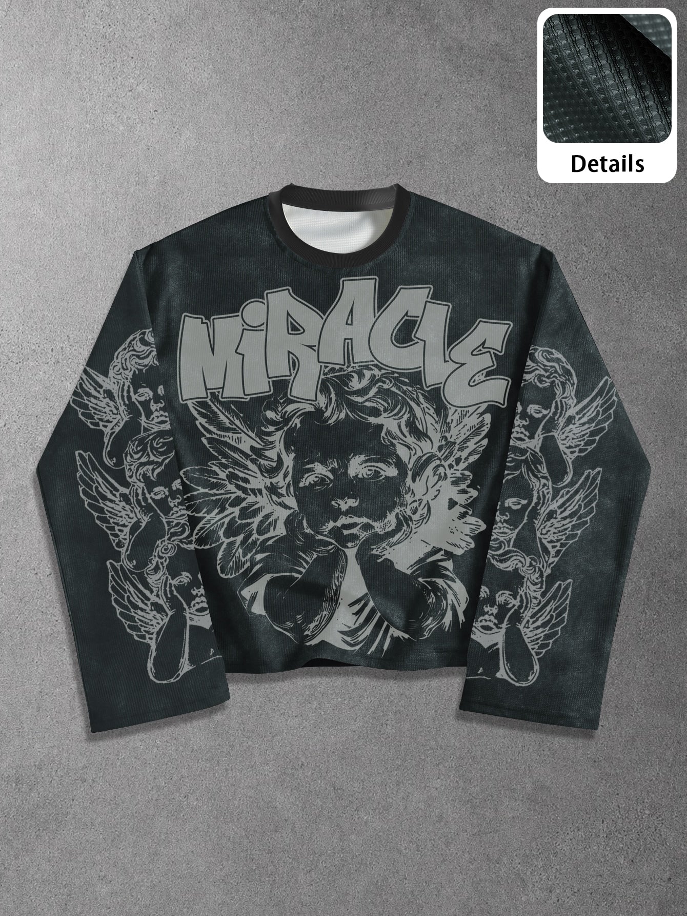 Men's Vintage Distressed Loose Fit Sweatshirt