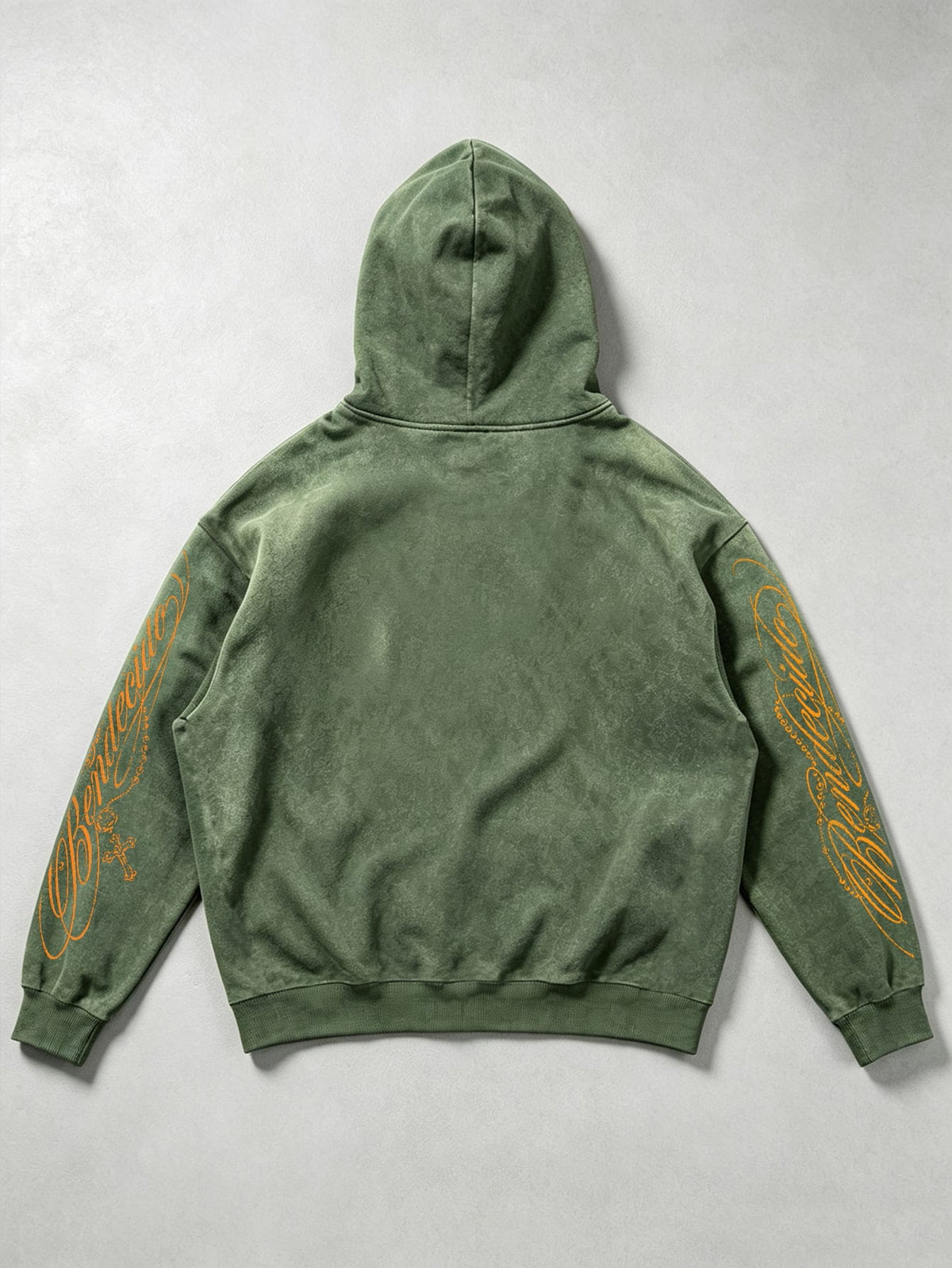 Men's Vintage Green "California" Graphic Hoodie