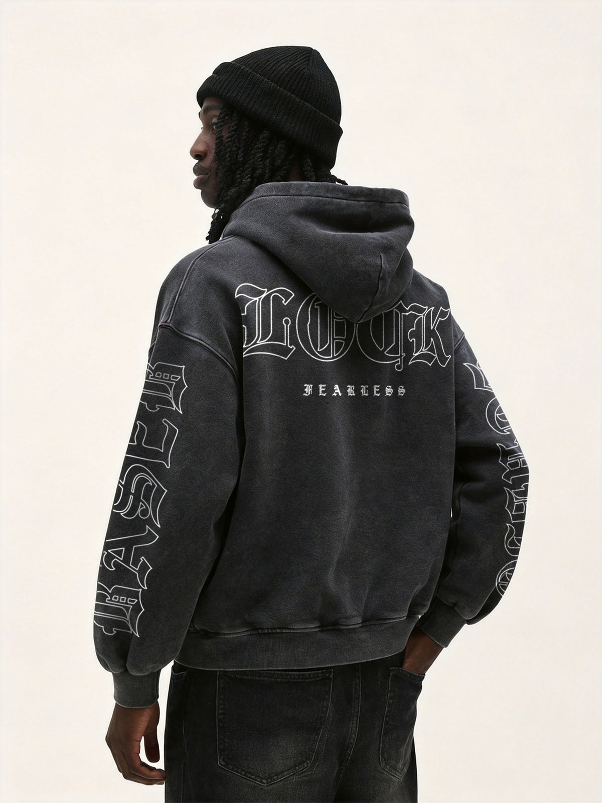 Men's Vintage Washed Oversized Hoodie