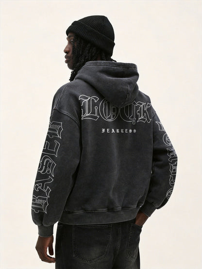 Men's Vintage Washed Oversized Hoodie