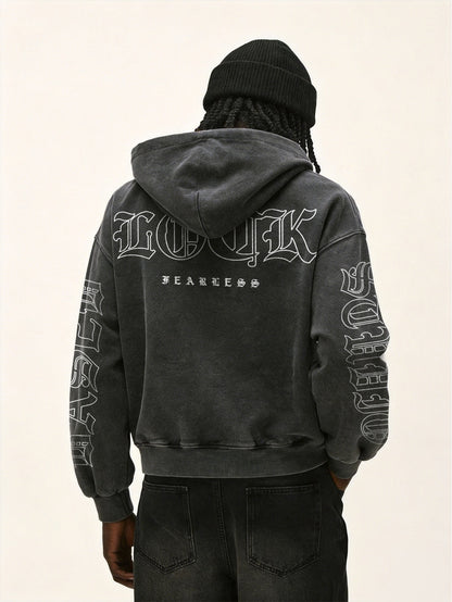 Men's Vintage Washed Oversized Hoodie