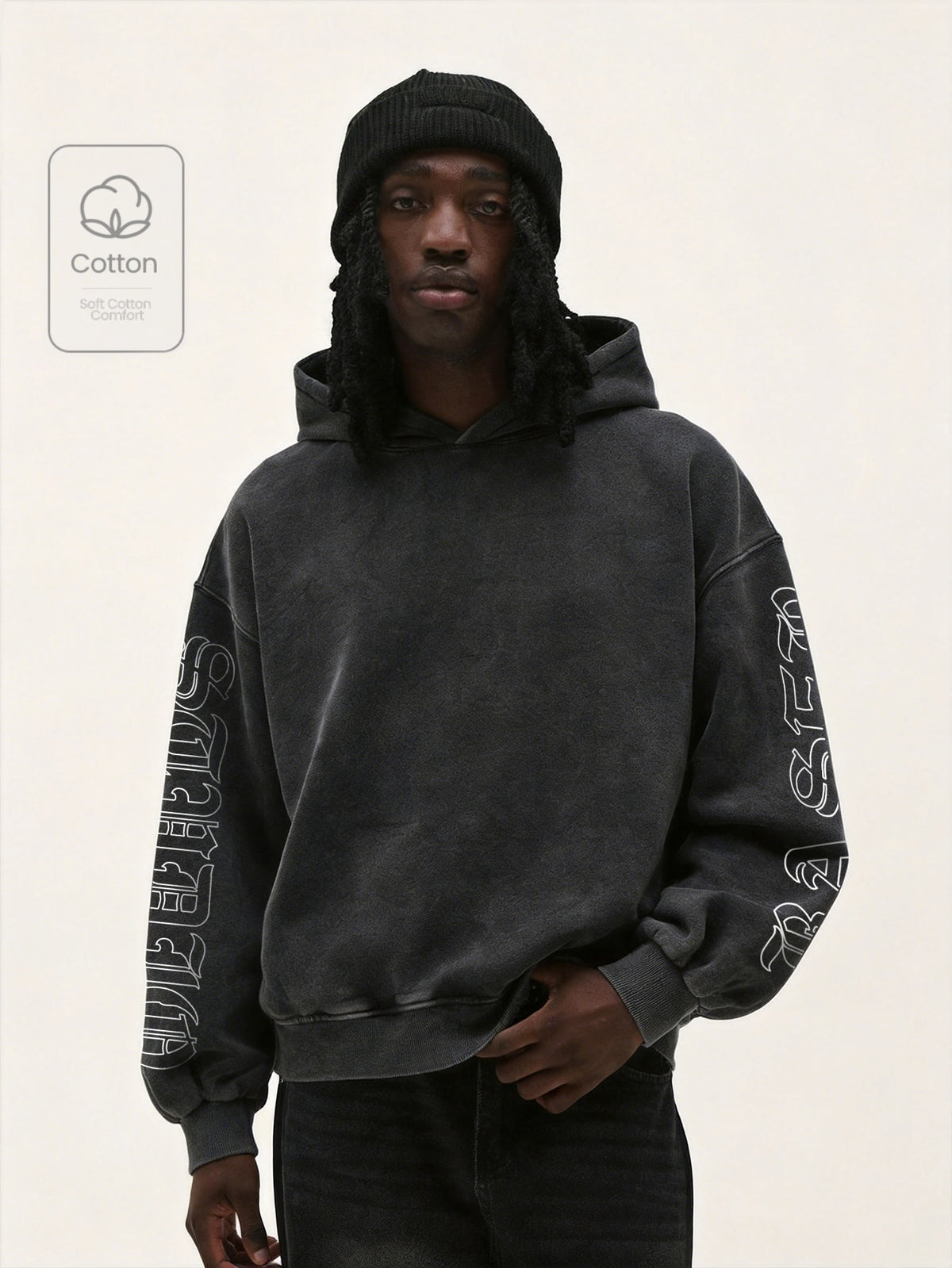 Men's Vintage Washed Oversized Hoodie