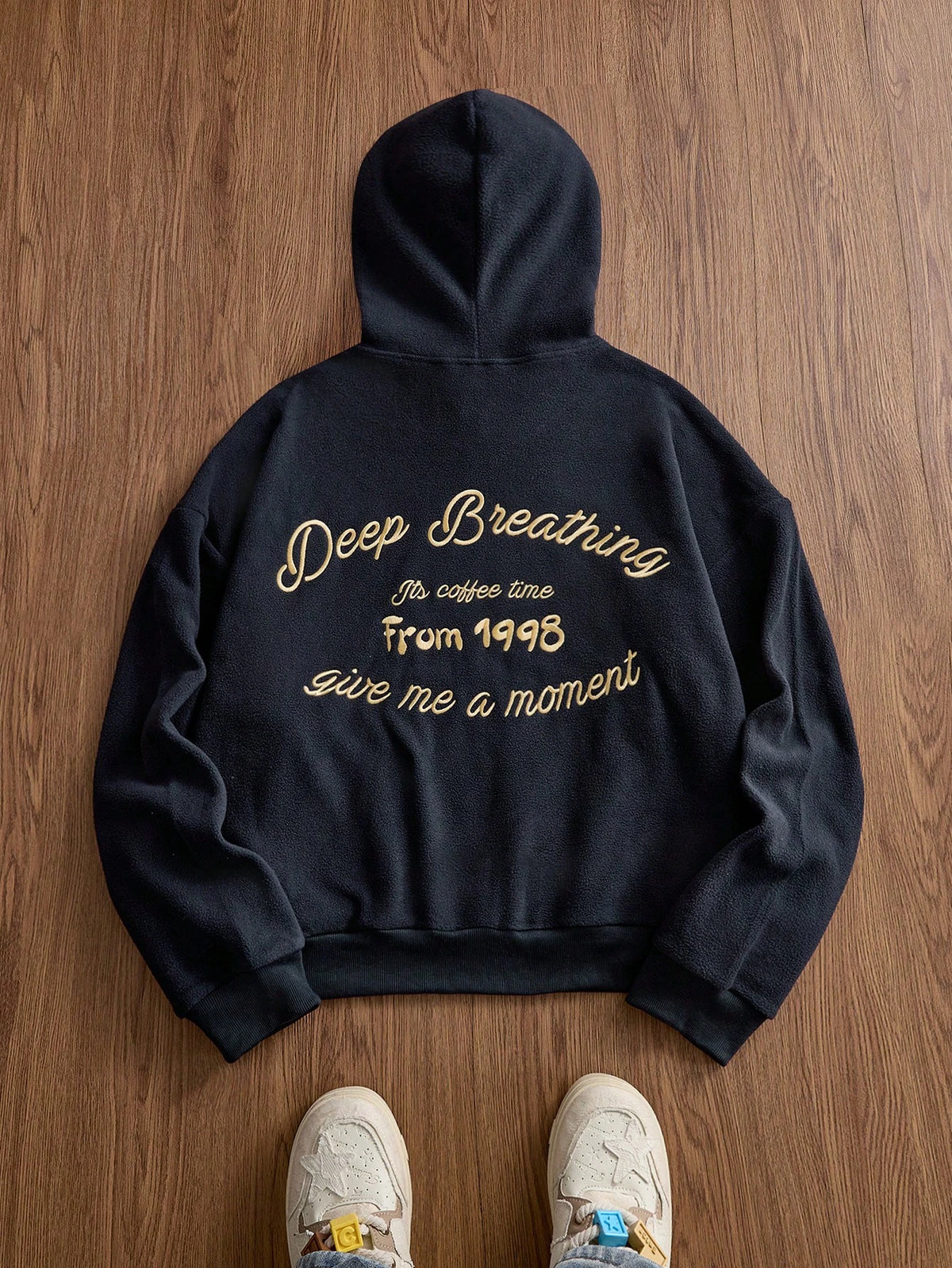 Men's Vintage Y2K Letter Baggy Hoodie