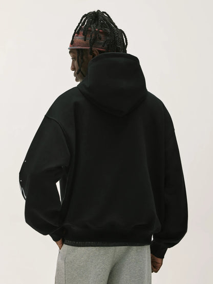 Men's Y2K Gothic Flame Pullover Hoodie
