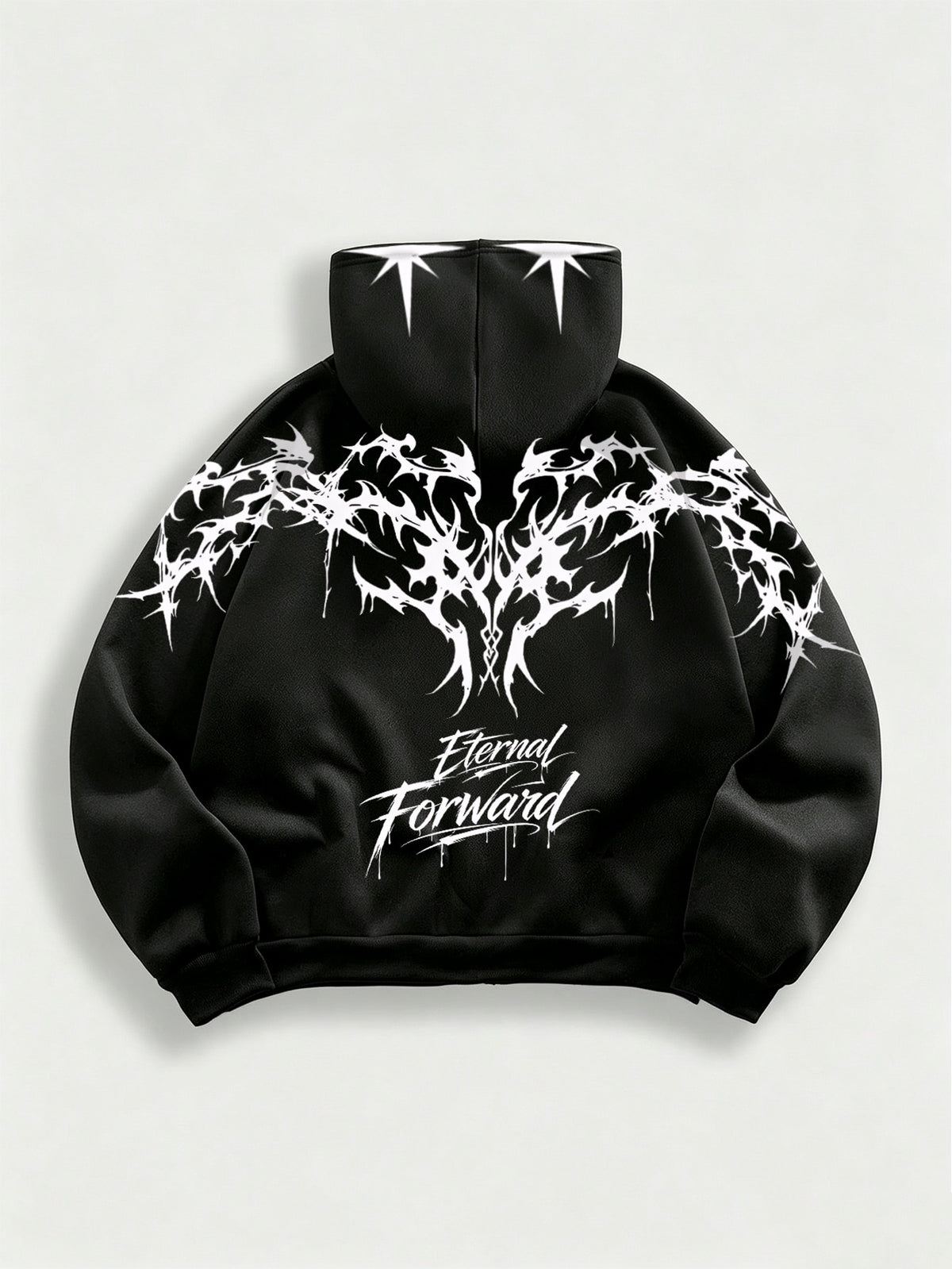 Men's Y2K Graphic Full-Zip Hoodie