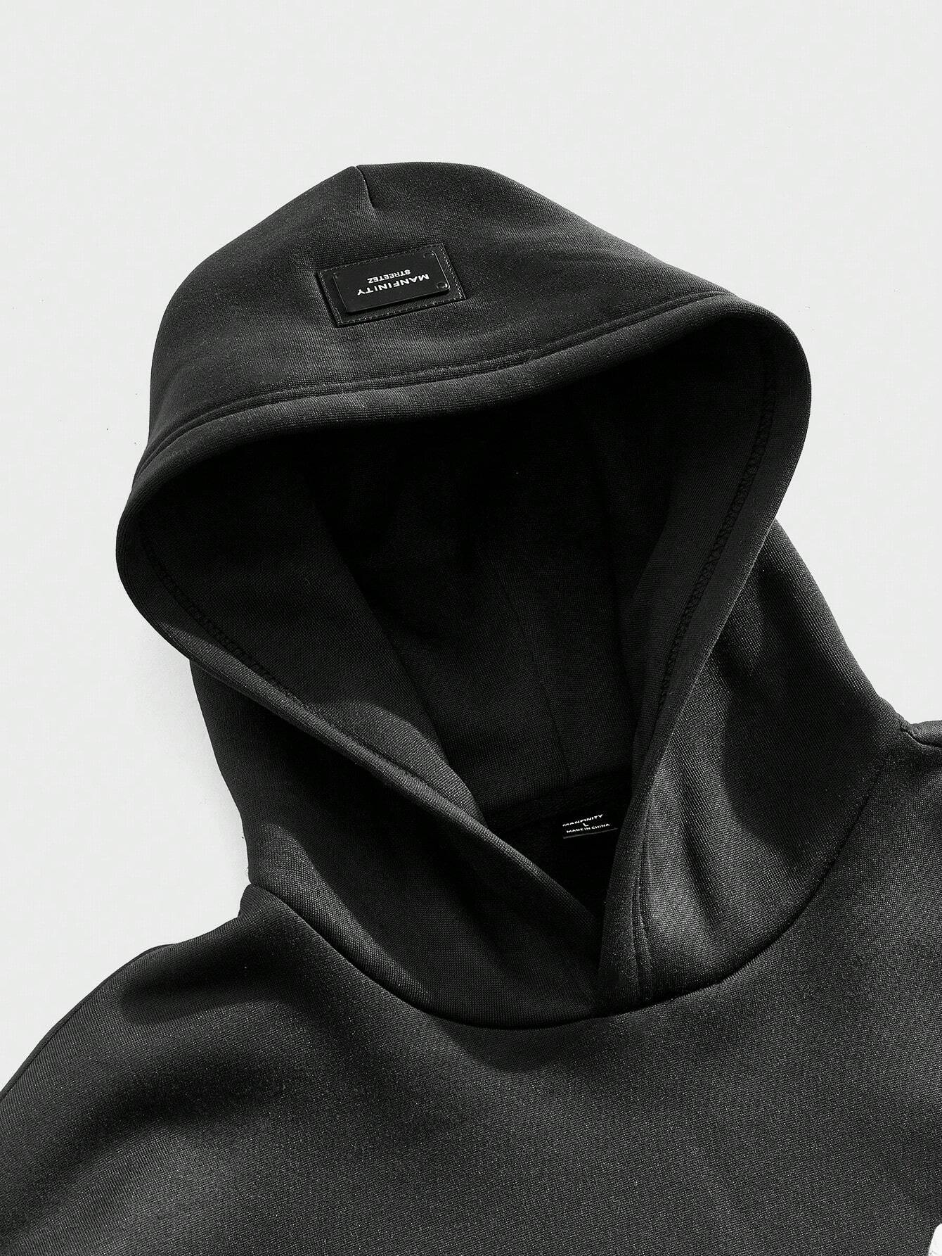 Men's Y2K Graphic Knit Loose Hoodie