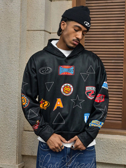 Men's Y2K Pentagram Baggy Hoodie