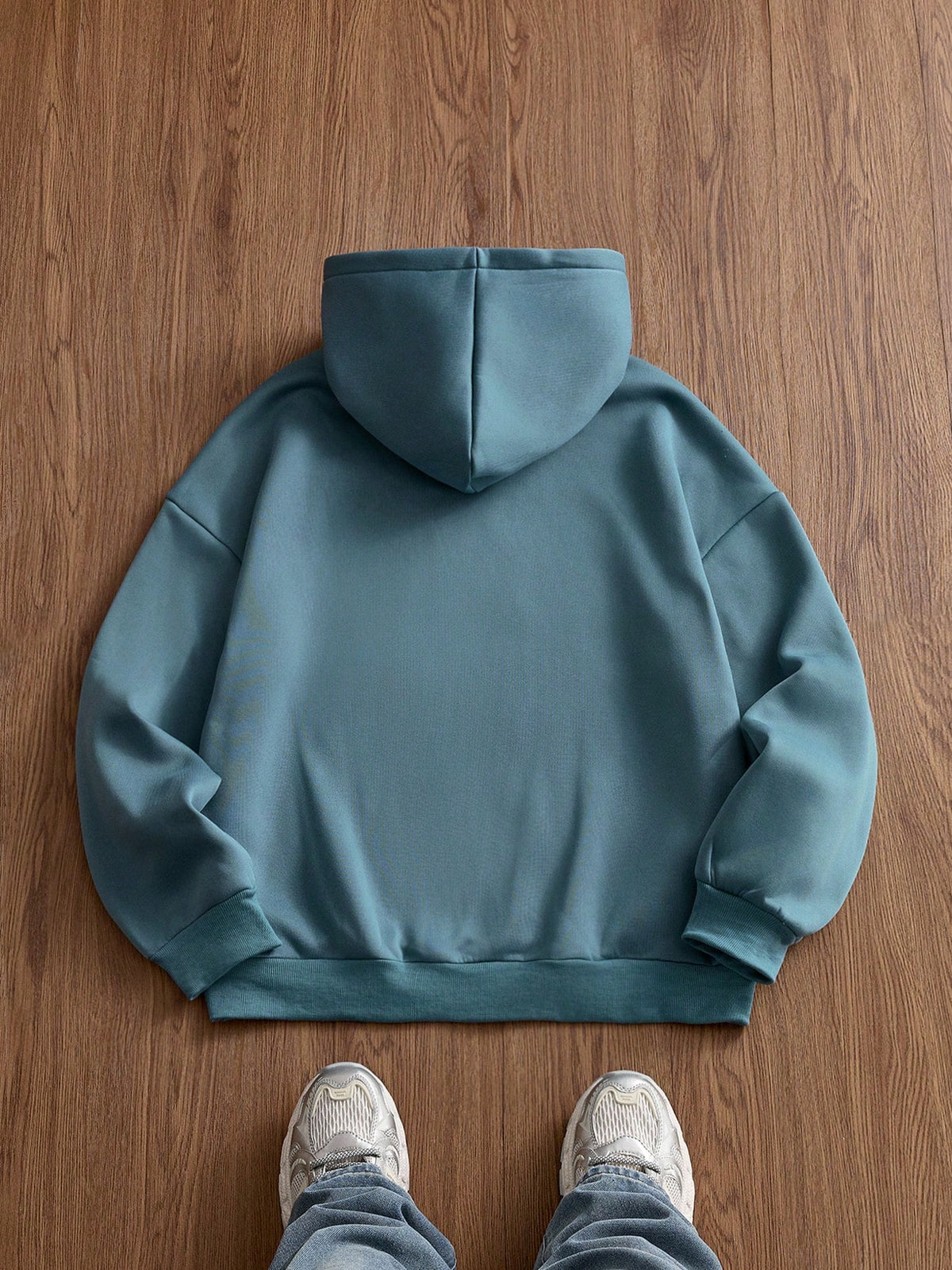 Men's Y2K Spiderweb Light Blue Hoodie