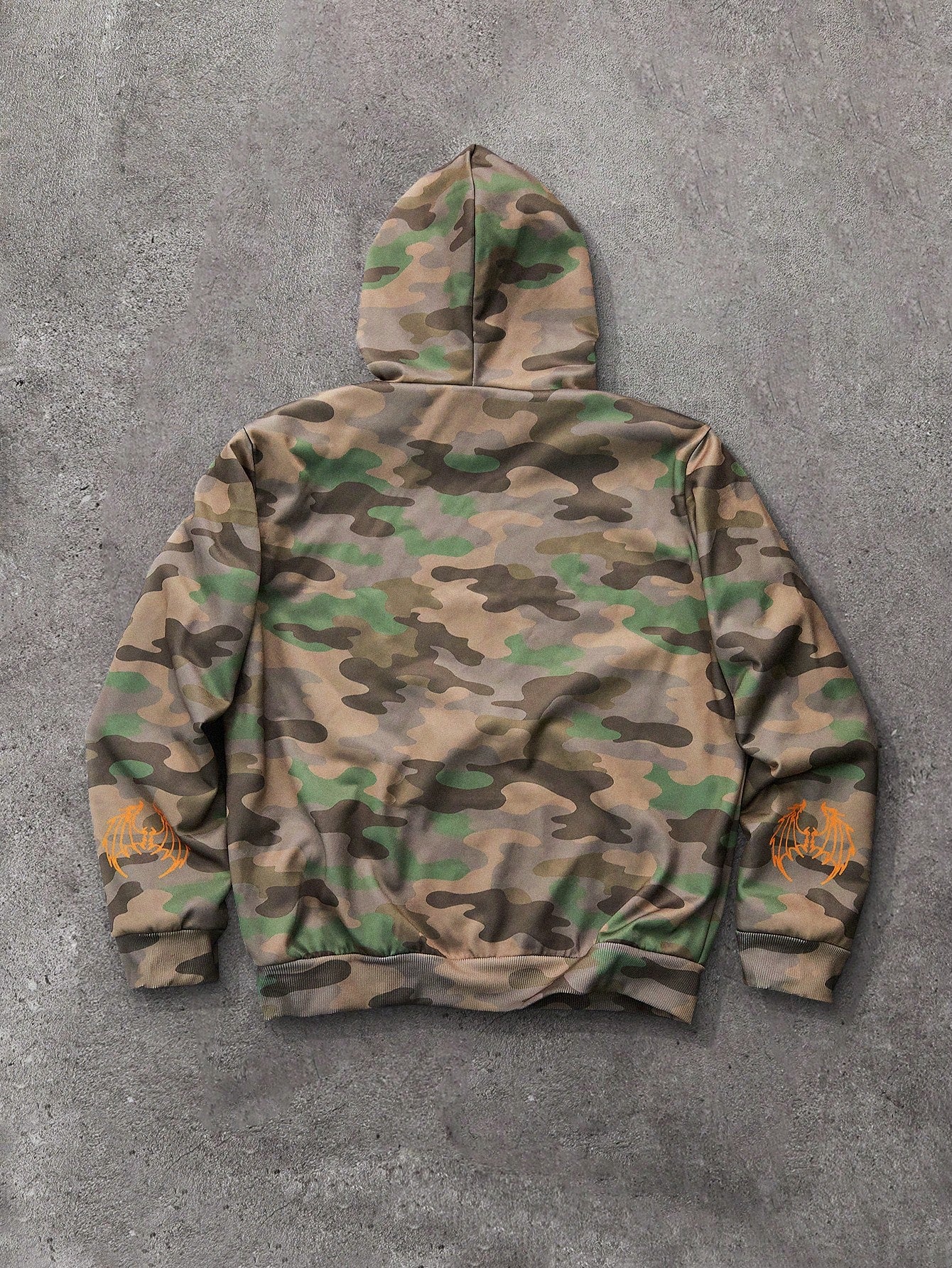 Mens Camo Fire Knight 'Wests...' Graphic Hoodie