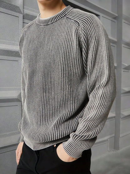Men’s Casual Loose Fit Pullover Sweater