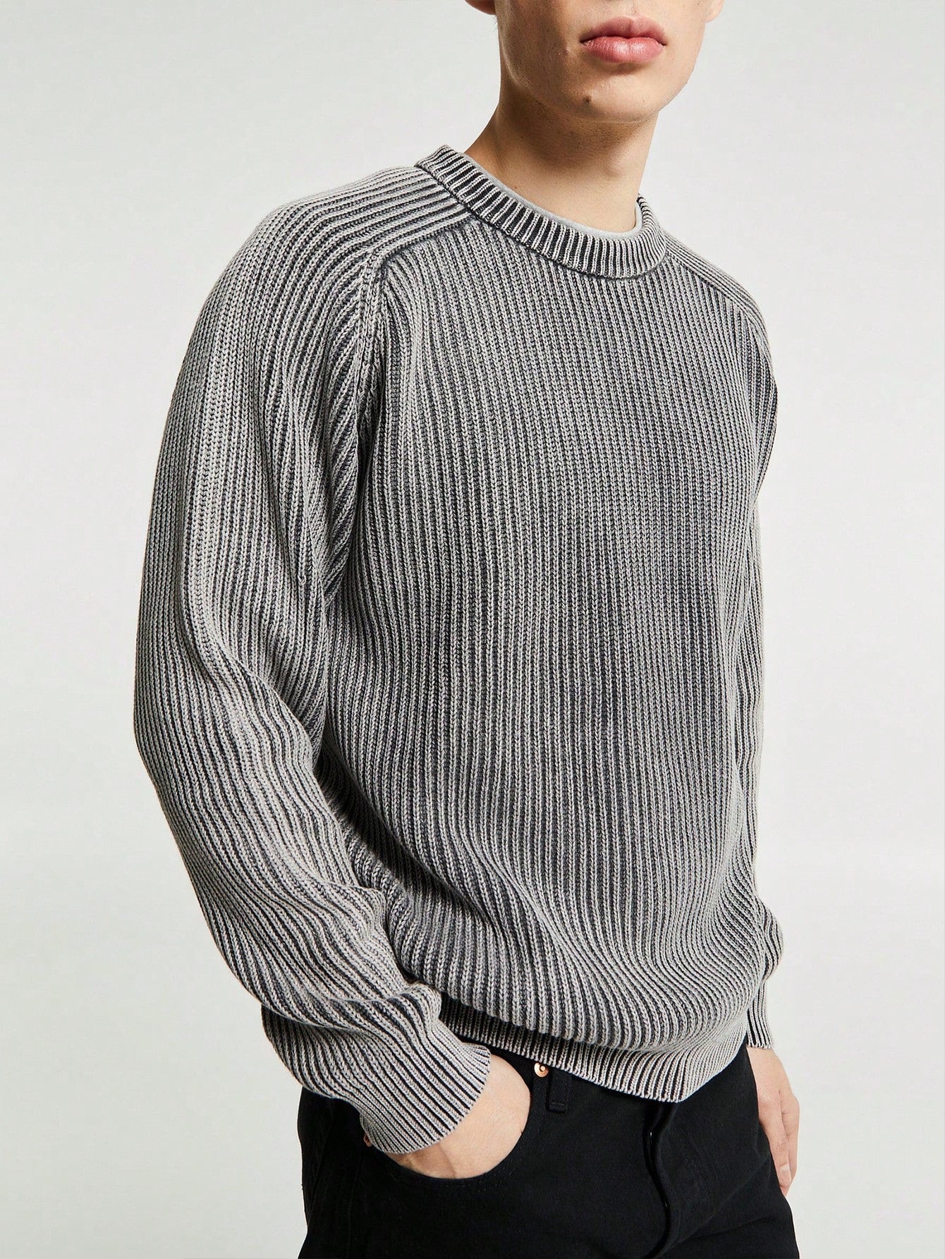 Men’s Casual Loose Fit Pullover Sweater