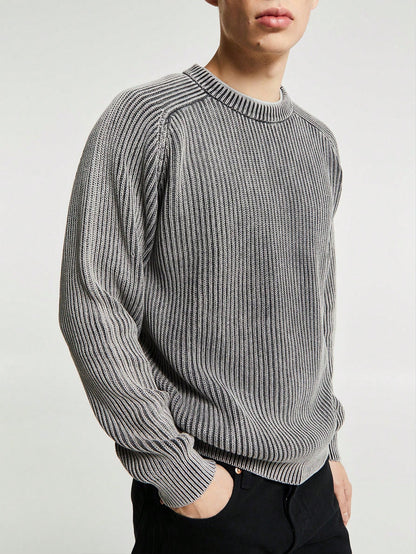 Men’s Casual Loose Fit Pullover Sweater