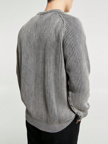 Men’s Casual Loose Fit Pullover Sweater