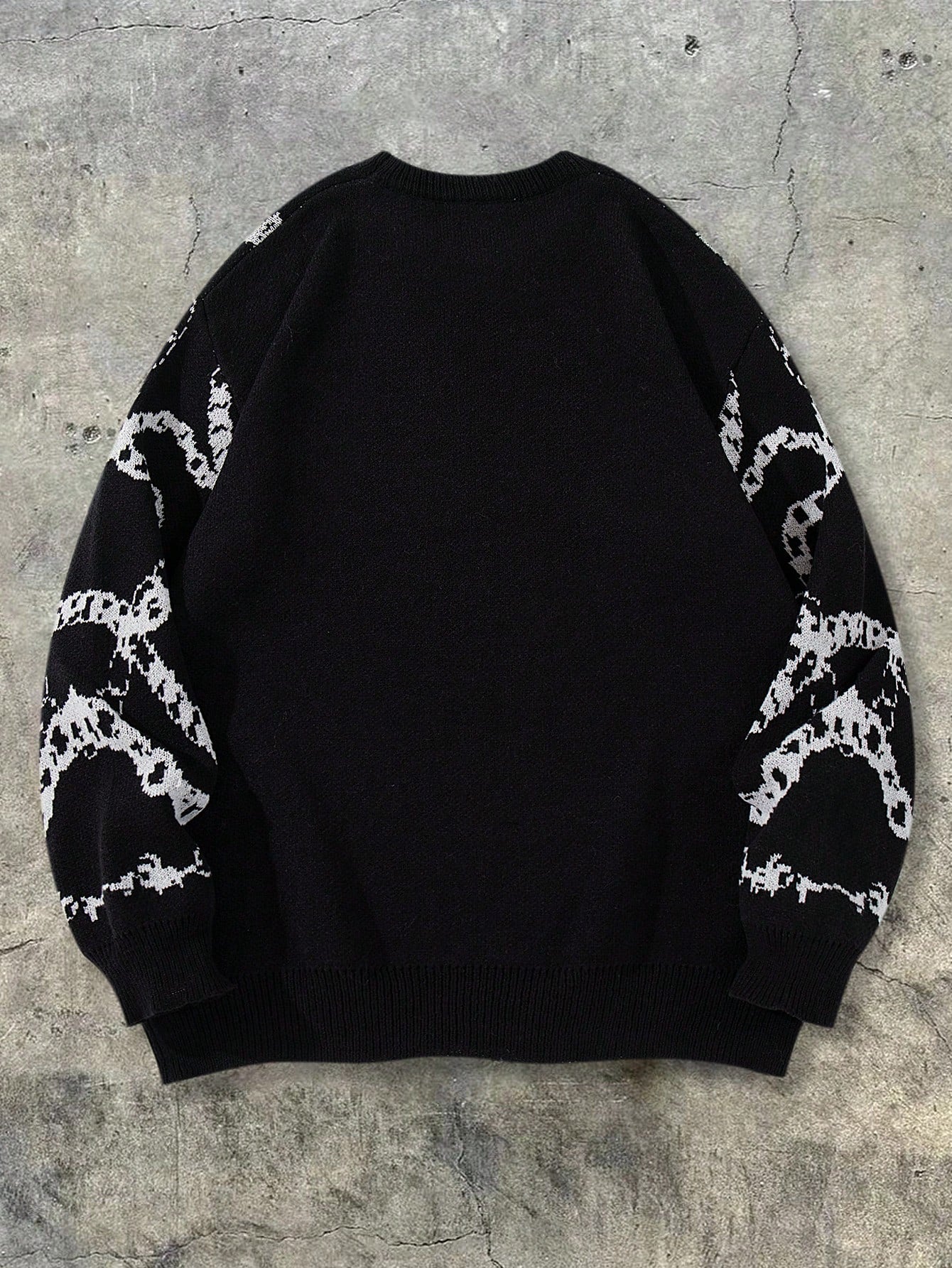 Men’s Vintage Cross Knit Pullover Effortless Streetwear for Autumn & Winter