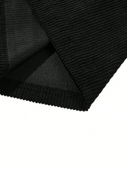 Men’s Casual Old Money Corduroy Sweatshirt