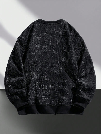 Men’s Fashionable Casual Crew Neck Warm Sweatshirt