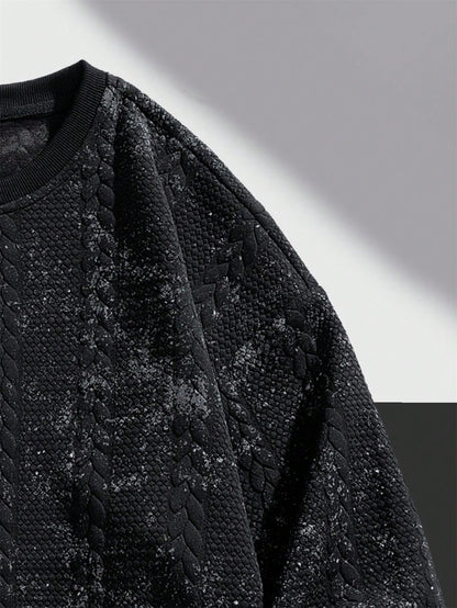 Men’s Fashionable Casual Crew Neck Warm Sweatshirt