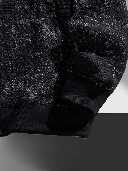 Men’s Fashionable Casual Crew Neck Warm Sweatshirt