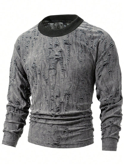 Men’s Old Money Casual Round Neck Sweatshirt