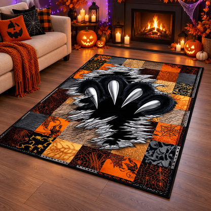 Monster Beast Claw Patchwork Halloween Area Rug