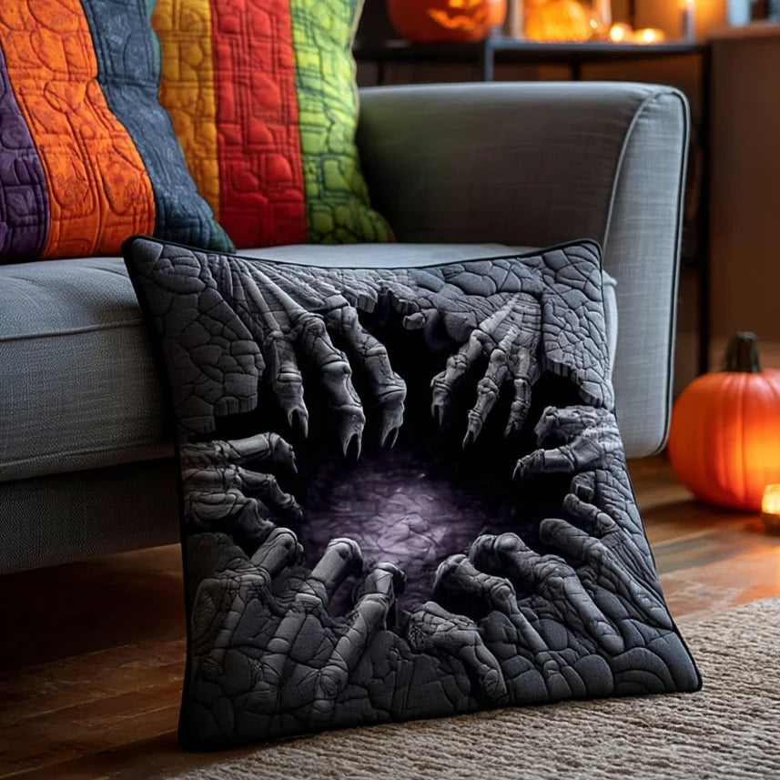 Monster Claw Halloween Quilted Pillow Case
