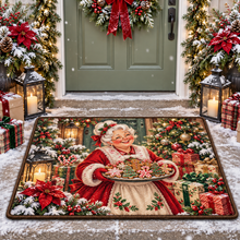 Mrs Claus Cookies Christmas Doormat Holiday Outdoor Entrance Mat