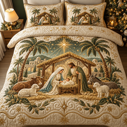 Nativity Scene Christmas Bedding Set