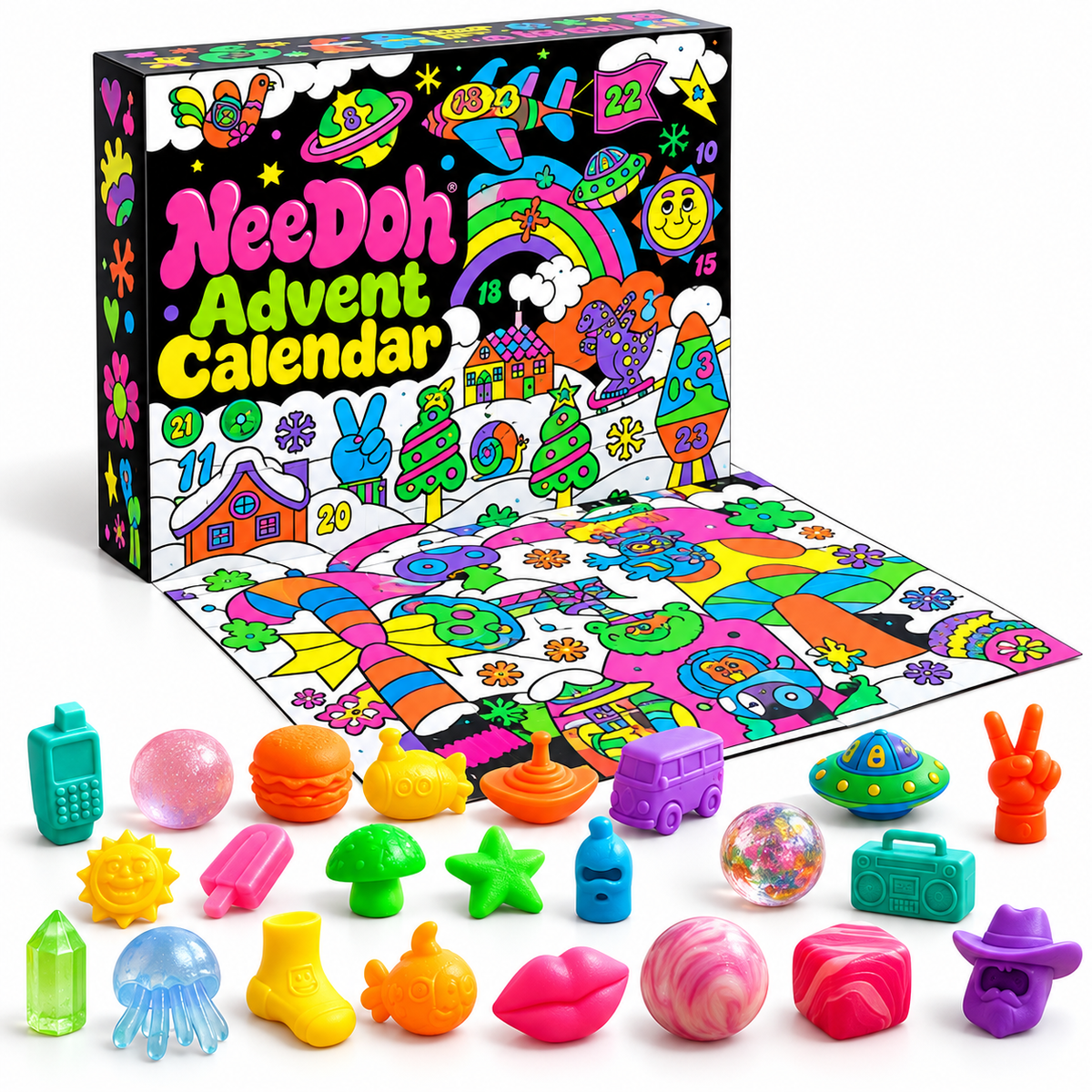 NeeDoh Advent Calendar Squishy Fidget Toy Set