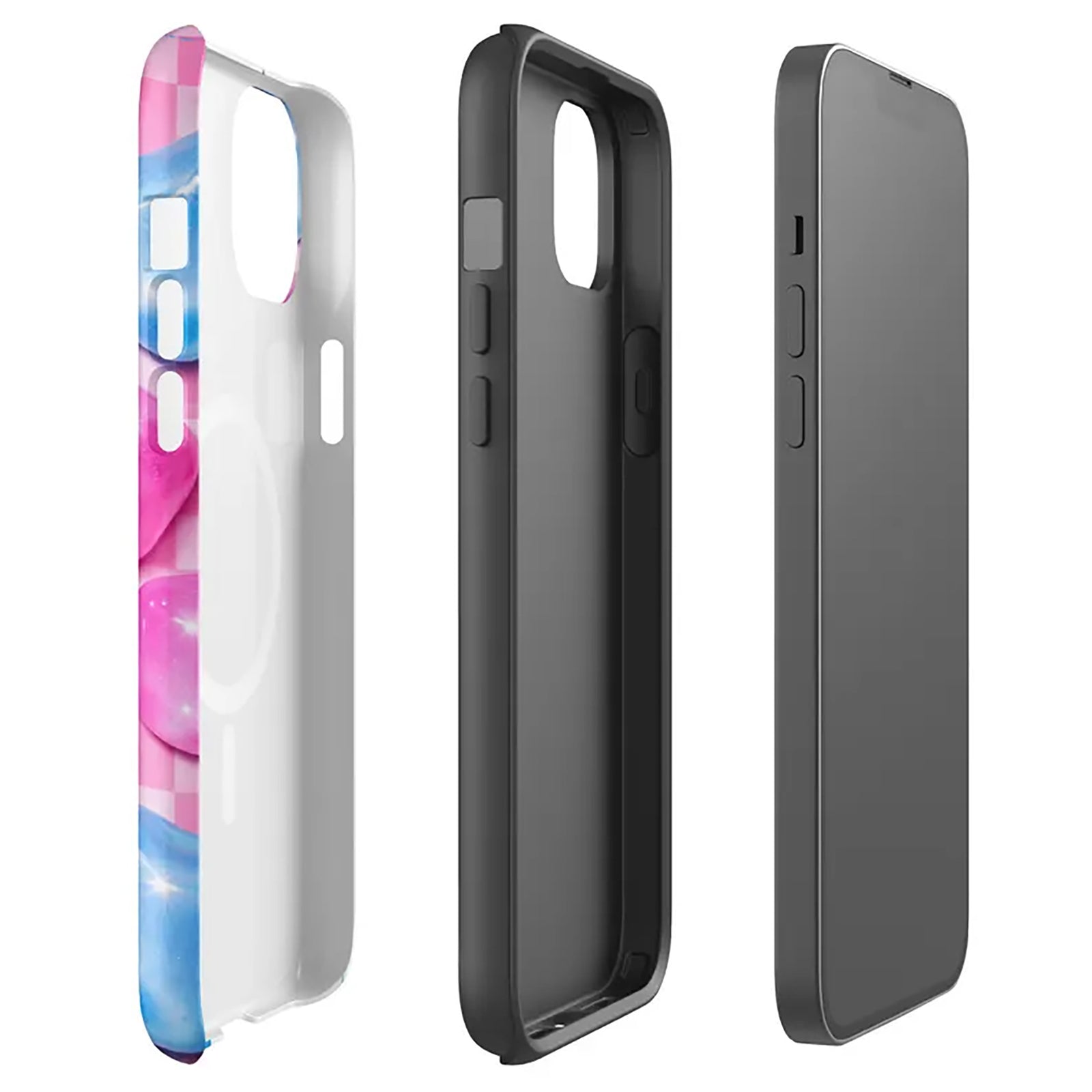 NeeDoh Pink Blue Nice Cube Checker Phone Case