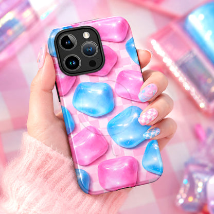 NeeDoh Pink Blue Nice Cube Checker Phone Case