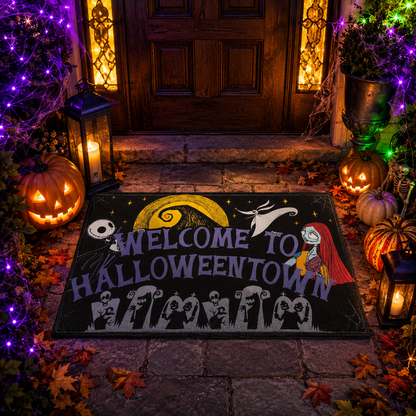 Nightmare Spooky Welcome To Halloweentown Gate Doormat