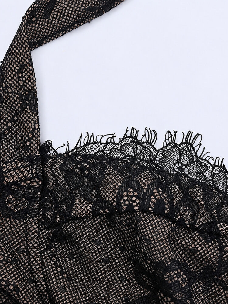 Noir Sheer Corset Top