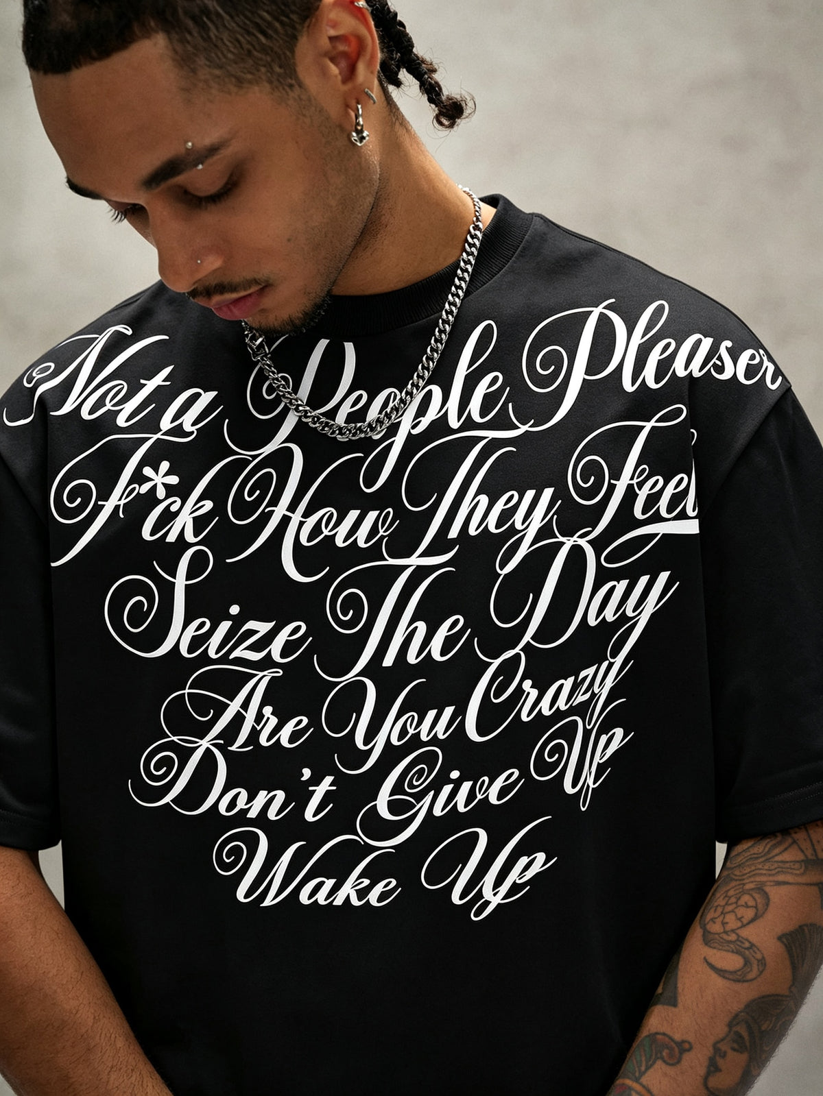 Not A People Pleaser Graphic Black T-Shirt