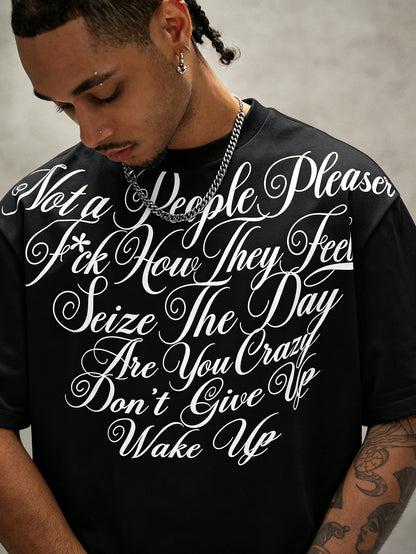 Not A People Pleaser Graphic Black T-Shirt