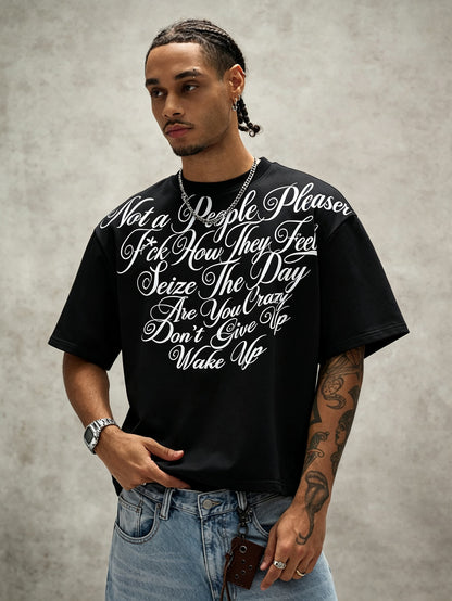 Not A People Pleaser Graphic Black T-Shirt