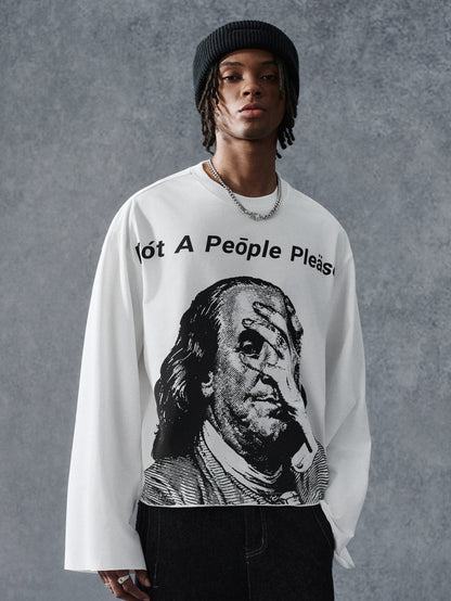 Not A People Pleaser Graphic Long Sleeve T-Shirt