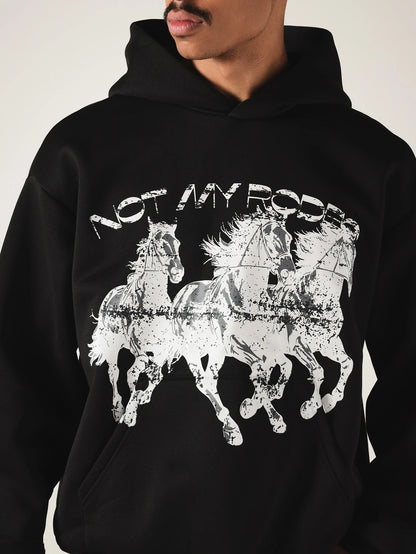 Not My Rodeo Oversized Pullover Graphic Hoodie