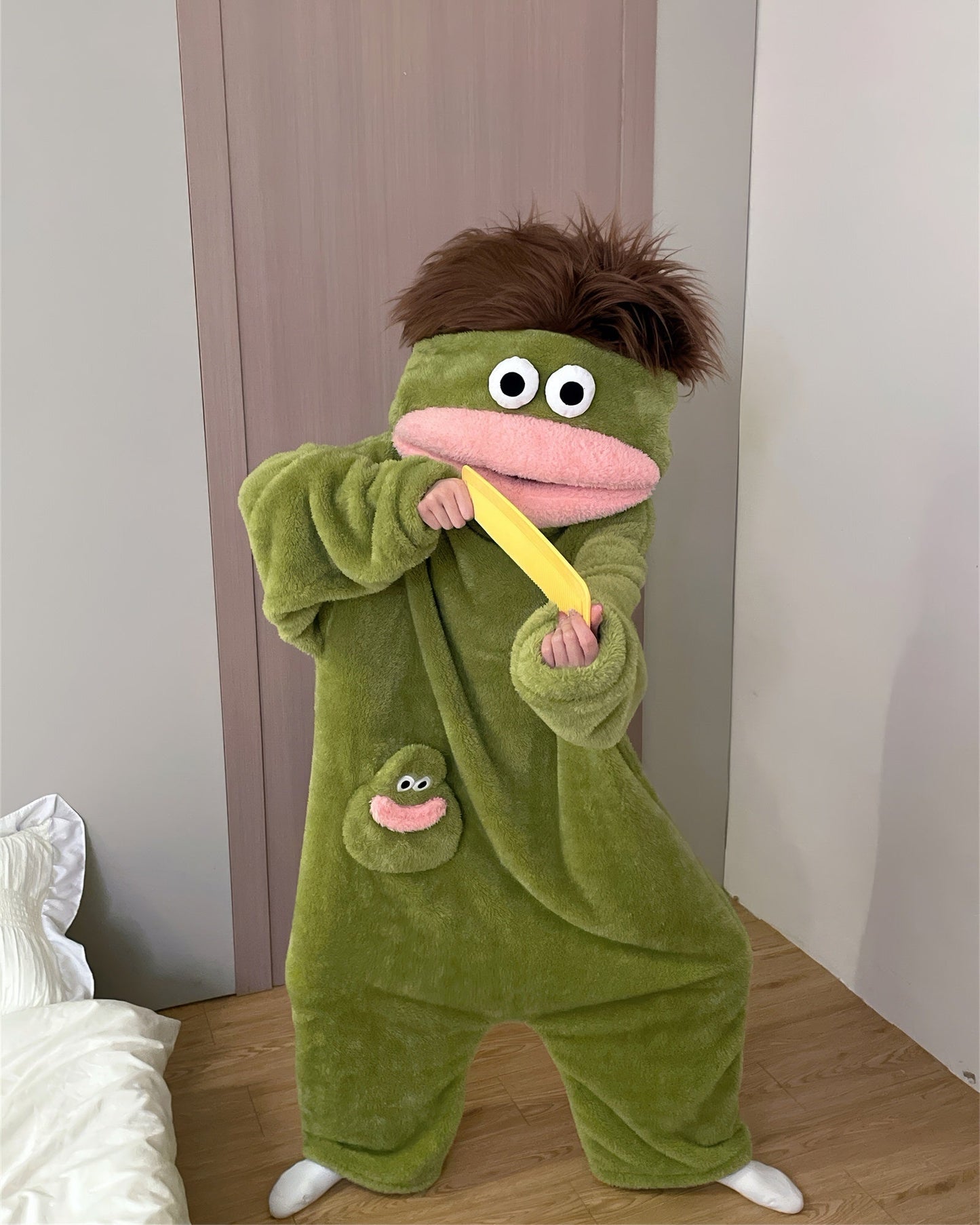 Big Mouth Monster Fleece Onesie Pajama