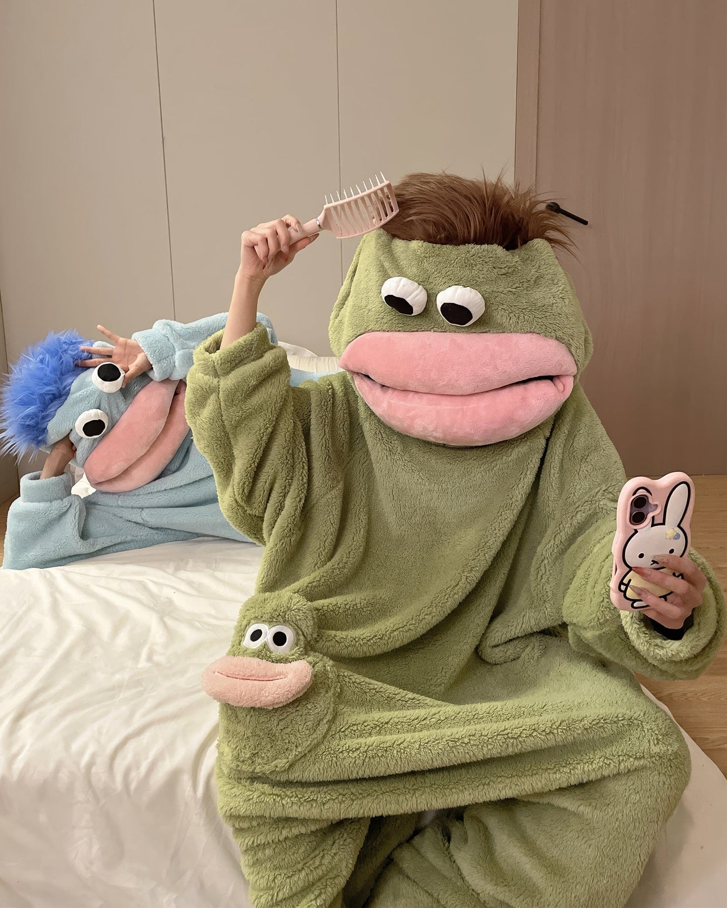 Big Mouth Monster Fleece Onesie Pajama