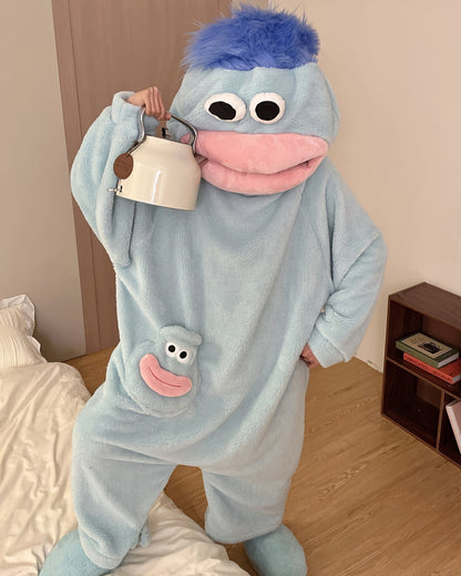 Big Mouth Monster Fleece Onesie Pajama
