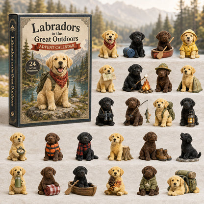 CHRISTMAS KICKOFF 40% OFF - Outdoor Labrador Advent Calendar 2026 - 24-Day Festive Countdown, Acrylic Charms Blind Box - Gift For Labrador Lovers AC0TH024