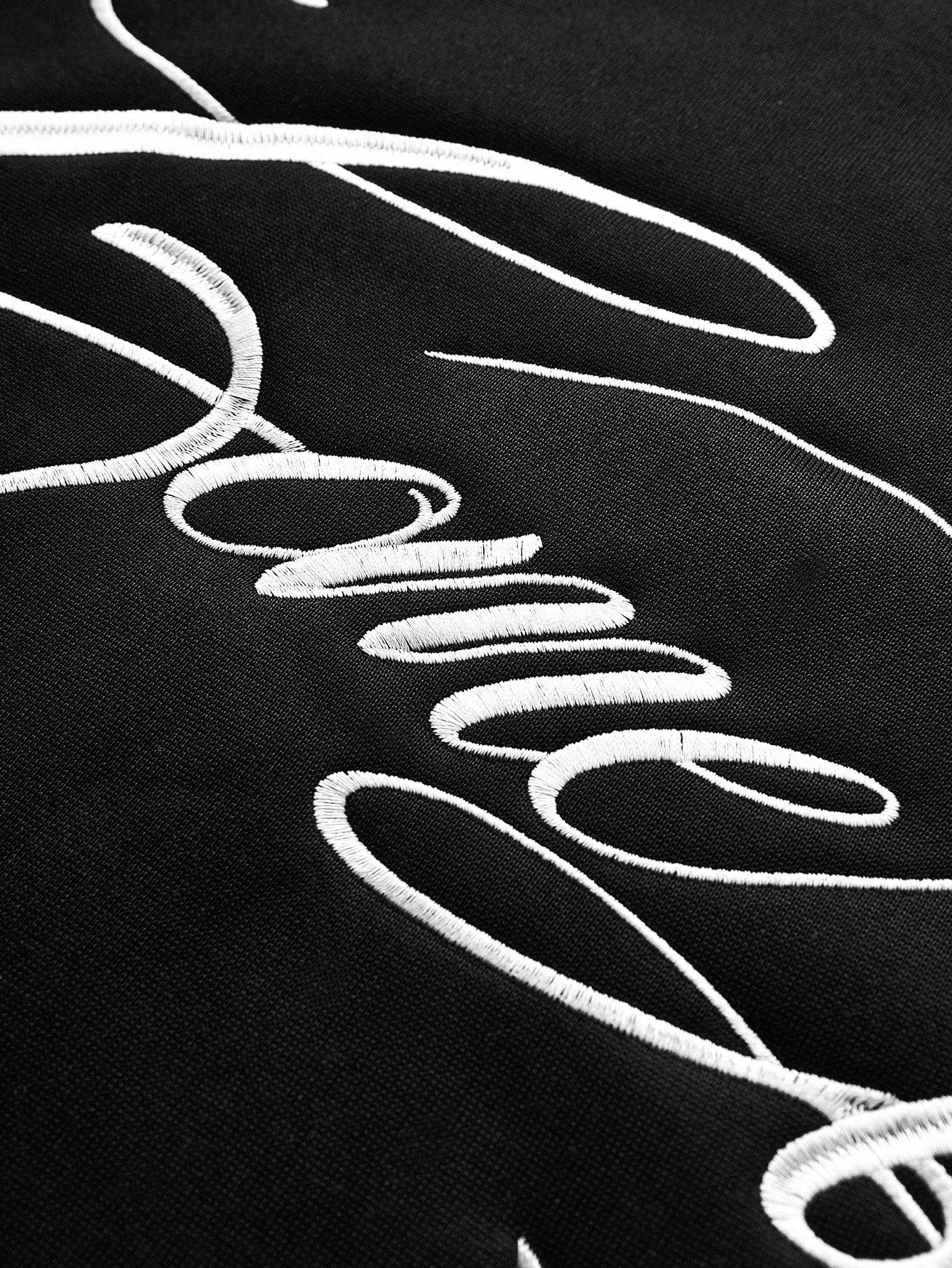 Cropped 3D Embroidery & Camouflage Men's Streetwear