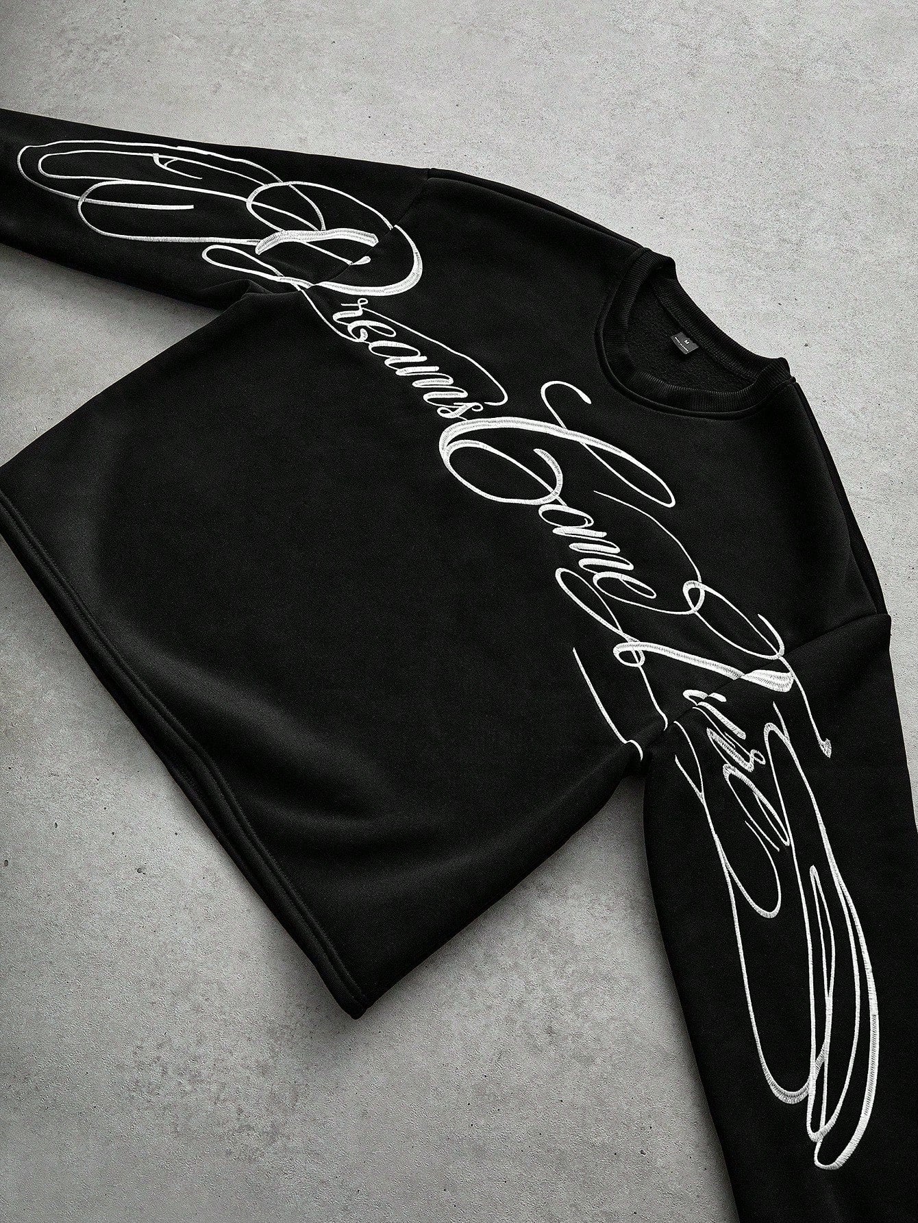 Cropped 3D Embroidery & Camouflage Men's Streetwear